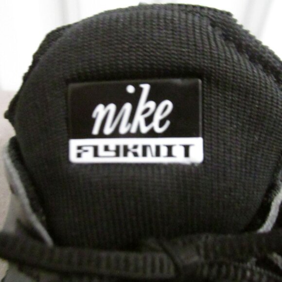 Nike Air Max Flyknit Racer Mens 10.5 Running Sneakers Triple Black Fd2764 001 - Picture 5 of 11